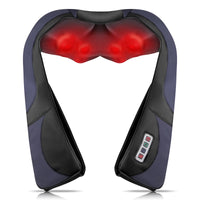 Shiatsu Back Neck and Shoulder Massager with Heat, Deep Tissue 3D Kneading Pillow, Electric Full Body Massager, Body Muscle Pain Relief