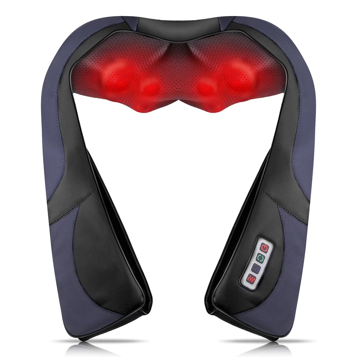 Shiatsu Back Neck and Shoulder Massager with Heat, Deep Tissue 3D Kneading Pillow, Electric Full Body Massager, Body Muscle Pain Relief