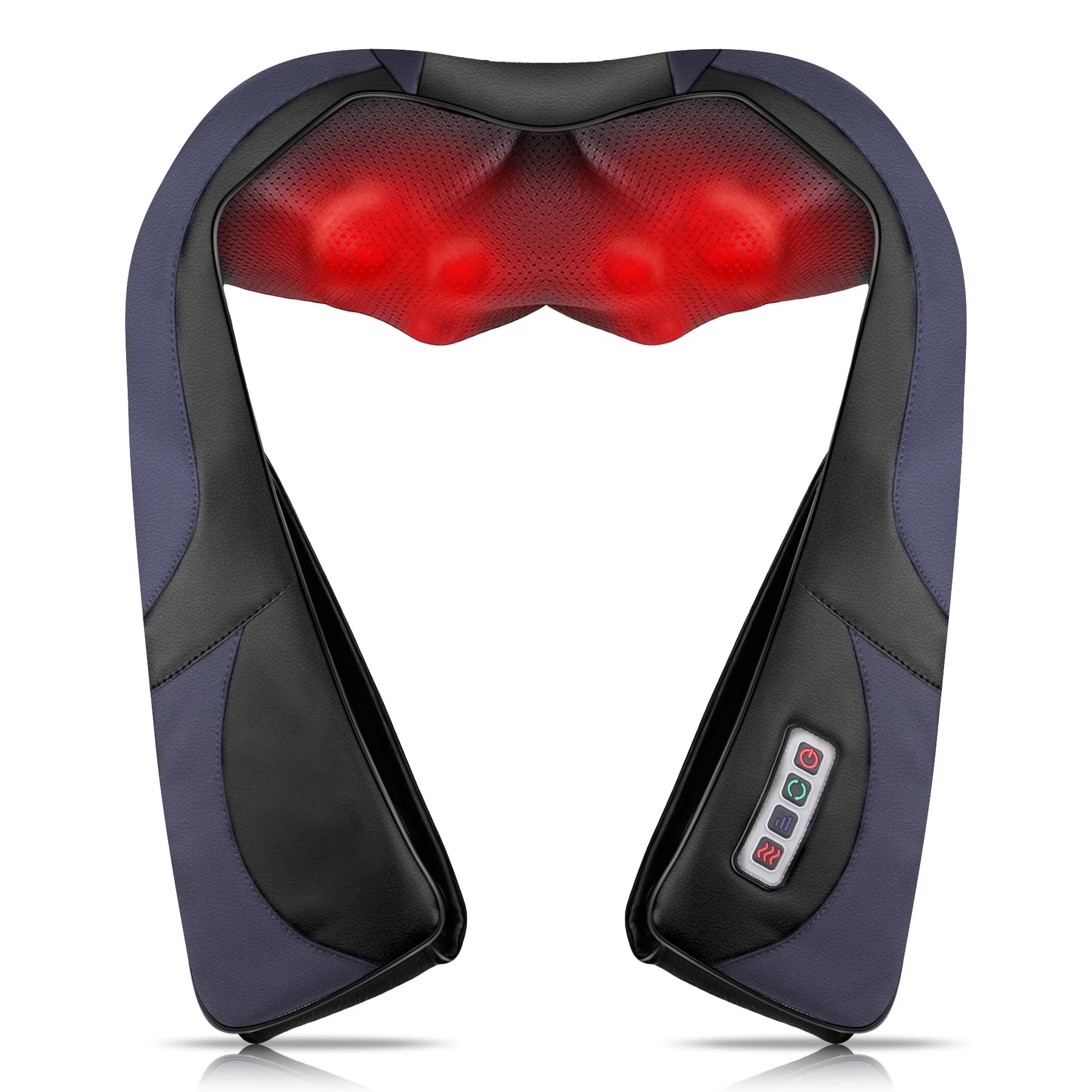 Shiatsu Back Neck and Shoulder Massager with Heat, Deep Tissue 3D Kneading Pillow, Electric Full Body Massager, Body Muscle Pain Relief
